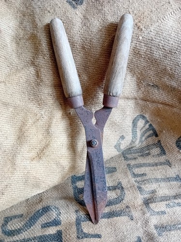 Vintage garden shears steel - vintage,