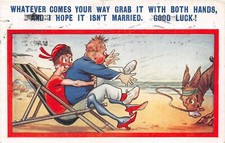 POSTCARD  COMIC  SEASIDE - OLD