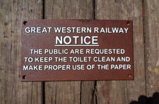 Heavy Cast Iron Railway GWR