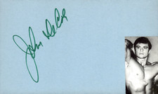 John DeCola Signed Auto 3x5 Index Card Bodybuilder