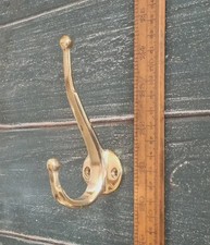 Solid brass coat hook robe