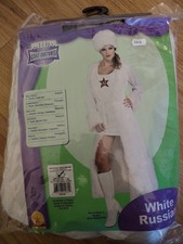 White Russian Halloween Fancy Dress Costume 8 10 12 Communism Bond Villain BNWT