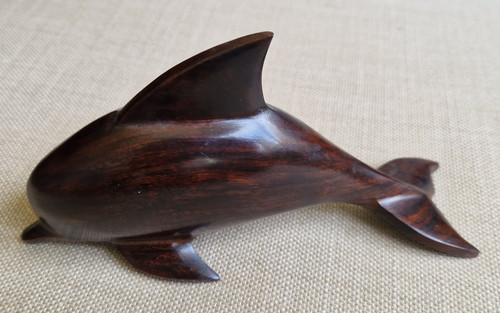 Hand carved wooden - wooden, dolphin