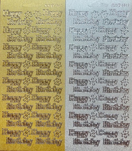 Happy birthday glitter gold - glitter,