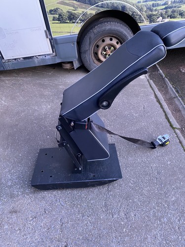 Single folding van - seat, with