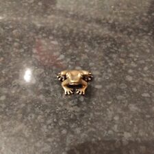 Brass Frog Sculpture Statue Cute Desk Ornament Crafts Decor Pet Vintage Tabletop