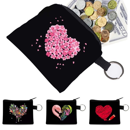 Mini canvas coin purse holder - mini,