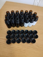 Lot of 20 Empty 10ml Glass Bottles with Caps – Ex Essential Oil Bottles 