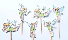 Tinkerbell cupcake toppers x6