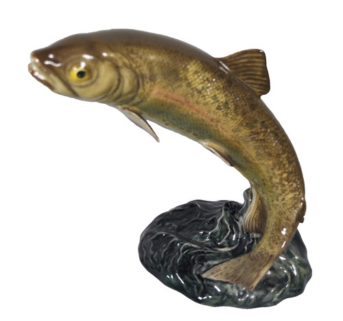 Beswick leaping trout figure - leaping,