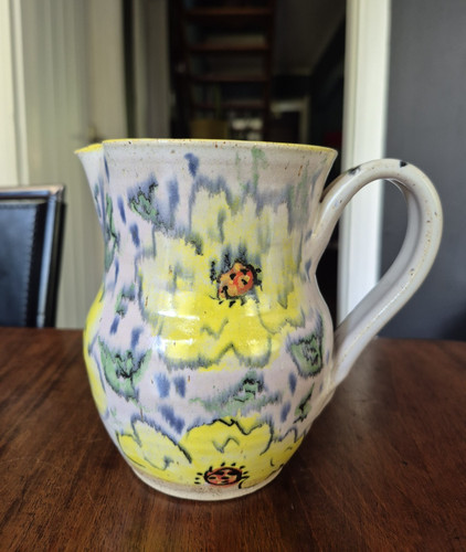 Lovely handpainted yellow - yellow, &