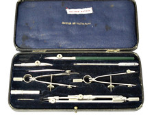Set of Cased Vintage Drawing Instruments - British Made