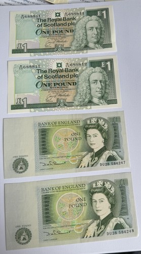Consecutive banknotes - consecutive, –