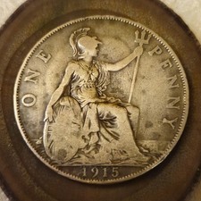 Rare  1915 George V ONE PENNY