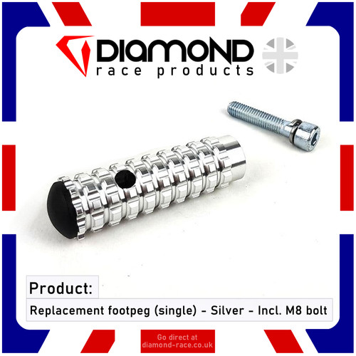 Diamond replacement footpeg - diamond,