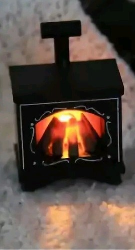 Dolls house furniture fire - house,