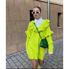 ZARA KNIT SWEATER WITH RUFFLE