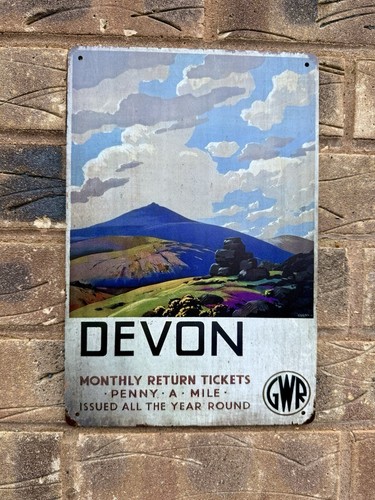Gwr devon railway - wall, plaque