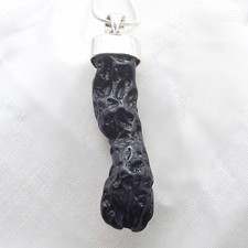 Black Tektite 925 Silver Large