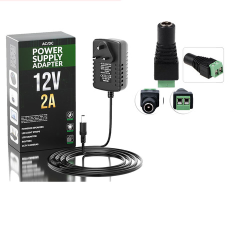 12v dc uk plug - 2a/5a/6a/8a,