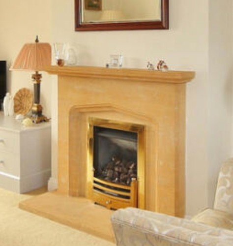Stone fireplace surround - surround,
