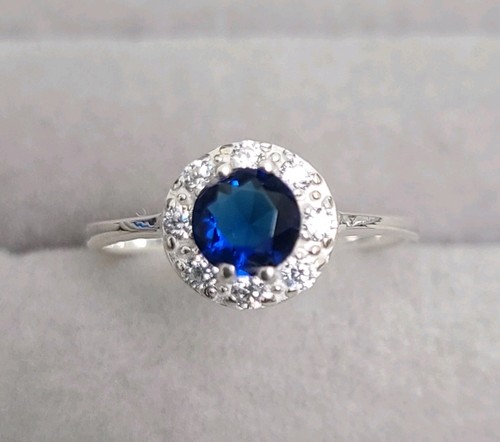 Natural blue sapphire on - sapphire,
