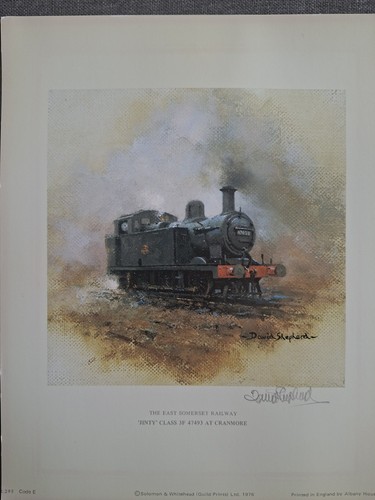 David shepherd signed print - shepherd,