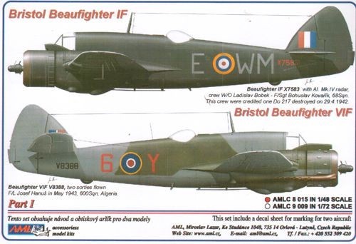 Aml bristol beaufighter - 1/48,