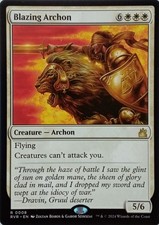 0008 BLAZING ARCHON RARE RAVNICA REMASTERED MTG CARD