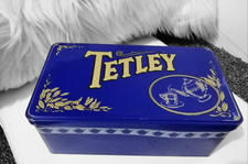 Vintage Tetley Tea Tin 1980's
