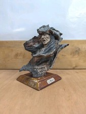 Vintage Marka Gallery HOWLING VISION WOLF SPIRIT Native American 9" Sculpture