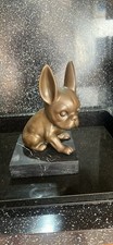 Bronze French Bulldog Figure, by Kunst & Ambiente. Signed By Milo.