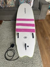 Soft Top Osprey 6 Foot Kids Surfboard With Fins And Leash