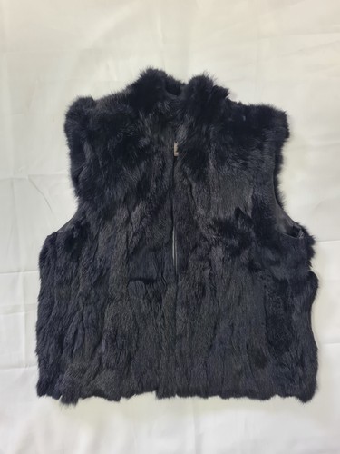 Women real black fur - fur, rabbit
