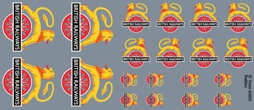 Railtec waterslide decals - , br