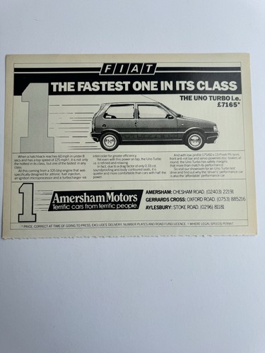 Original vintage mk1 - fiat, uno