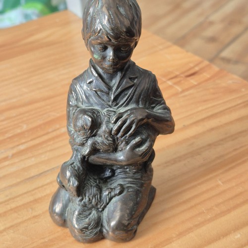 Vintage bronze effect figurine - vintage,