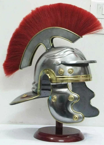 Roman centurion helmet steel - helmet,