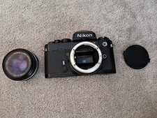 Nikon FE3743726 Film Manual Camera Body in Black 50mm lens- see description