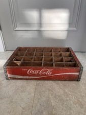 Coca-Cola Vintage Wooden Crate Classic Red 1960’s Antique 