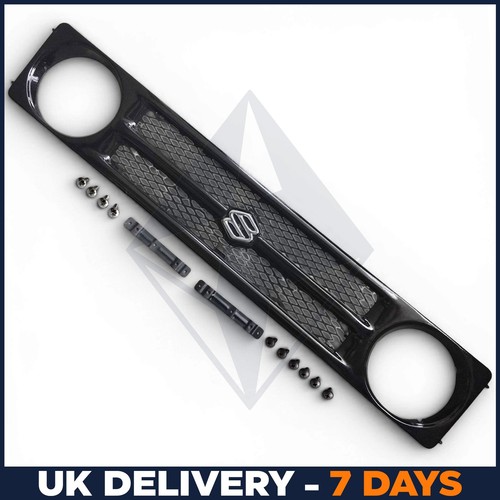 Glossy front grill with - front,