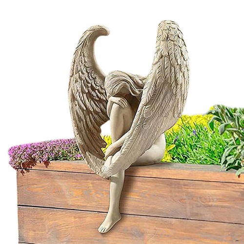 Sitting garden ornament - garden,