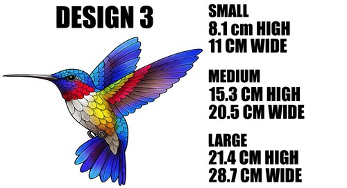Hummingbird stained glass - hummingbird,