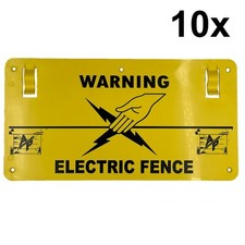 10 x Warning Electric Fence