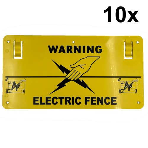 Warning electric fence - 10,