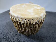 Lovely Vintage Darbuka Small Drum Animal Hide Top Handmade With Rattle Inside