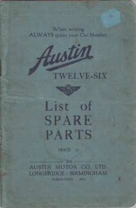 Austin twelve six saloon - twelve-six, 12/6
