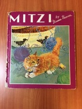 Diana Thorne *MITZI* 1st Edition HC 1937 cats/kittens GORGEOUS ART G+/VG- Cond