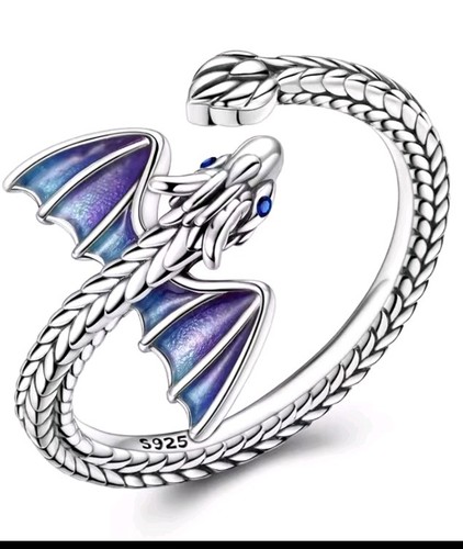 Dragon ring sterling silver - ring,