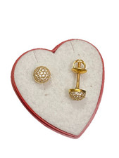 Gold Earrings 22ct Stud Detail 916 Hallmark 2.69g